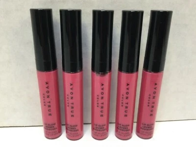 Avon True Color Lip Glow Lip Gloss in Afterglow Pink LOT OF 5 FREE SHIPPING - Image 1 of 2