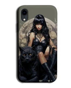 Goth Princess Phone Case Cover Black Panther Leopard Girl Girls Powerful CE85 - Picture 1 of 1