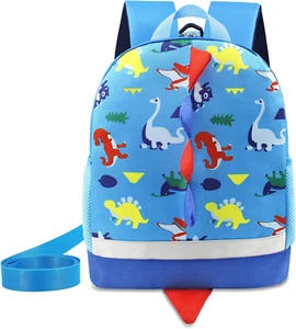 Toddler Backpack Dinosaur Preschool for Boys Girls with Leash Chest Strap,Toddle - Picture 1 of 12