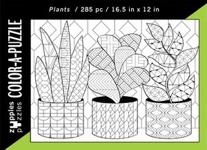 Plants Color-A-Puzzle, Teen/Adult Jigsaw Puzzle, Birthday Gift, Christmas Gift - Picture 1 of 2