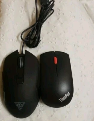  Lot 2 Mouse. GAMDIAS Optical Gaming Mouse. and, Thinkpad Mouse Tested Working  - Image 1 of 4