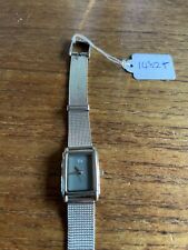 Ladies EA Rectangular SS Watch with Mesh Straps W1482T