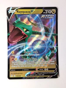 Rayquaza V - 110/203 - Pokemon Evolving Skies Sword & Shield Ultra Rare Card LP - Picture 1 of 2