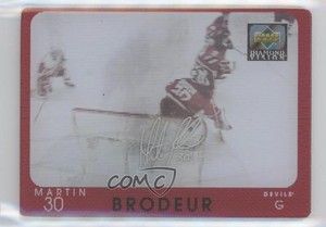 1997-98 Upper Deck Diamond Vision Signature Moves Martin Brodeur #S5 HOF