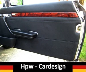 HOLZ TÜRTEILE TÜRLEISTEN  WOOD MERCEDES W107 R107  SL  WURZELHOLZ - Picture 1 of 4