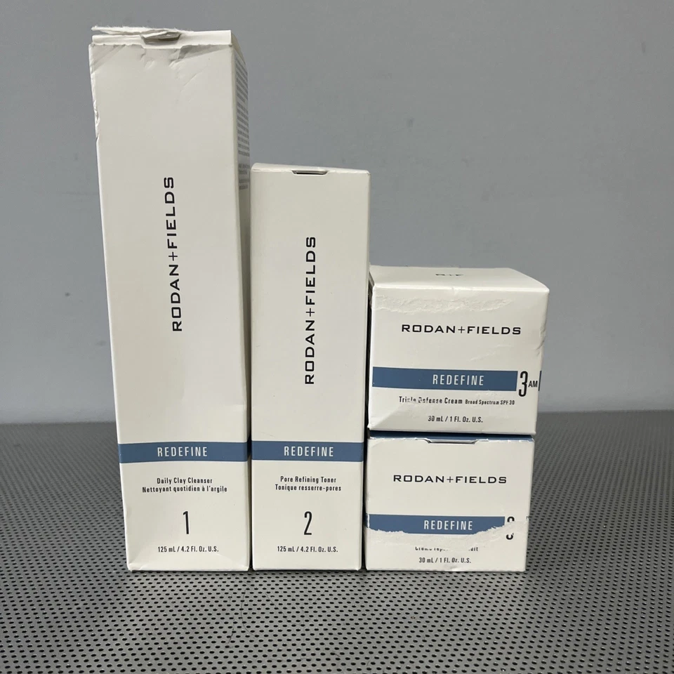 Rodan + and Fields Redefine Regimen New Formula 4 Piece Set Kit New EXP: 04/24 - Image 1 of 4