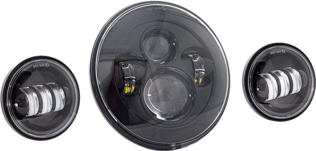 Faro LED Letric Lighting Premium con señales de giro 7" negro #LLC-ILHK-7B Foto 1 de 1