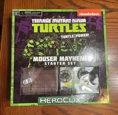 TMNT Heroclix Mouser Mayhem Starter Set - Wizkids - Usado 97% Completo Foto 1 de 4