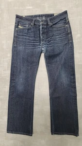 DIESEL Jeans Mens 31x30 Blue VIKER Denim JEAN Dark Wash Button Fly - Picture 1 of 15