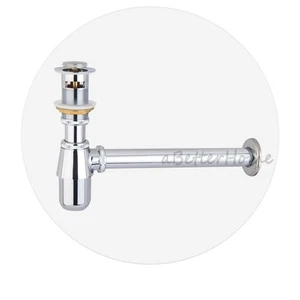 Grifo de baño debajo del fregadero botella trampa emergente recipiente de drenaje lavabo escurridor de agua - Imagen 1 de 5