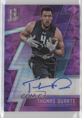 2016 Panini Spectra Rookie Auto Neon Pink /10 Thomas Duarte #226 Rookie Auto RC - Image 1 of 2