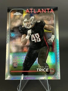 2024 Topps Chrome BRALEN TRICE (RC) Prism Refractor Rookie Card #234 Falcons - Picture 1 of 5