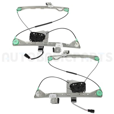 Reguladores de ventana lateral trasera con motor para Buick Rendezvous 2002-2007 2 pines 2 piezas Foto 1 de 4