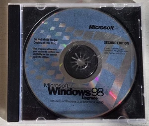 Microsoft Windows 98 Upgrade Second Edition PC CD ROM Disc Vtg *No Product Key* - Picture 1 of 9