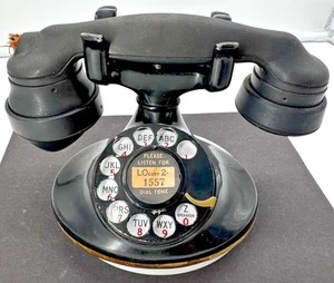 ANTIKES WESTERN ELECTRIC 102 TELEFON # 4 WÄHLSCHEIBEN - Vintage 30er Jahre (fehlendes Kabel) - Bild 1 von 8