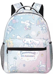 Anime Freizeit Rucksack Hello Kitty 20th Anniversary Cinnamoroll Kawaii Print Tasche - Bild 1 von 3