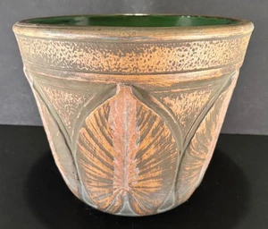 SELTENE RED WING XTRA GROSSE ÜBERTOPF JARDINIERE GRÜNE BLÄTTER BÜRSTENWARE - Bild 1 von 7