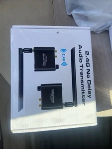 2.4G 5.8G Wireless Audio Transmitter and Receiver Adapter with R/L AUX RCA 3.5mm - Picture 1 of 2
