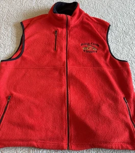 Orange County Choppers OCC Men's Full Zip Vest XXL Motorcycle Red Fleece - Picture 1 of 8