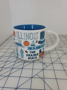 Taza de café Starbucks Been There Series 14 oz ILLINOIS The Prairie State - Imagen 1 de 10
