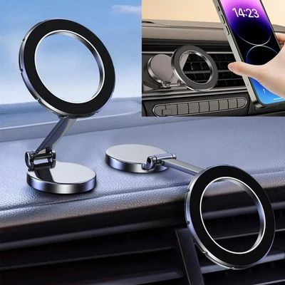 Magnetic Phone Holder Car Mount Dashboard Desktop Stand For iPhone For MagSafe - Image 1 of 4