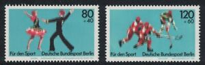 SALE Berlin Figure Skating Hockey Sport Promotion Fund 2v 1983 MNH SG#B660-B661