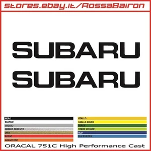 KIT 2 ADESIVI SUBARU mm.200x26 - STICKERS AUFKLEBER PEGATINAS DECALS WRC - Imagen 1 de 1
