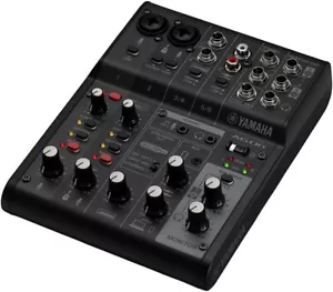 YAMAHA AG06 AG06MK2 B Black 6ch Live Streaming Mixer USB Audio Interface NEW BOX - Picture 1 of 5