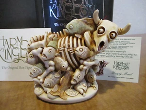 Harmony Kingdom Happy Meal Piranhas Feast on Steer Black Box Sgn MSRP $95 - Picture 1 of 9