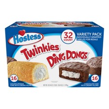 Hostess Twinkies And Ding Dongs Variety Pack(Total 64pk), Free Shipping