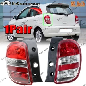 1Pair For Nissan March 2010 2011 2012-2017 Tail Light Brake Lamp Without Bulb - Picture 1 of 13