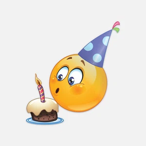 Vinyl-Aufkleber Lächeln Geburtstag - Bild 1 von 1