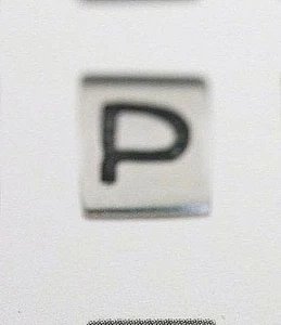 Authentic Chamilia Letter P Bead New Sterling Silver Retired Beading -9 - Picture 1 of 2