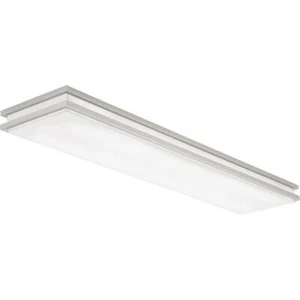 Lithonia Lighting Flush Mount Ceiling Light LED 4000K Modern Brushed Nickelel - Picture 1 of 10
