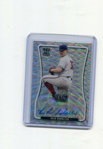 2020 Leaf Metal Draft Autographs Silver Wave Reid Schaller Rookie Auto