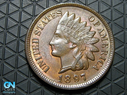 1897 Indian Head Cent Penny   #K6365 Cover