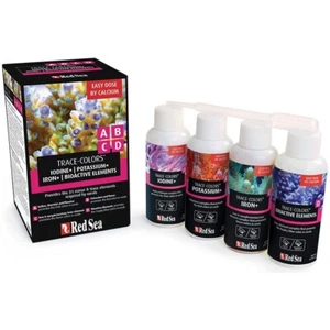 Red Sea Trace Colors ABCD Supplement Pack 4x 100mL Coral Color - Picture 1 of 2