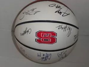 2015 NC STATE WOLFPACK TEAM SIGNED BASKETBALL MARK GOTTFRIED LACEY BARBER N.C. - Picture 1 of 3