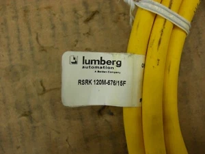 NEW Lumberg Cable RSRK 120M-676/15F, Mini 1-1/8" Round 12 pin double ended - Picture 1 of 3