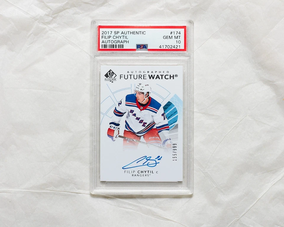 Filip Chytil 2017-18 Sp Authentic Future Watch Auto PSA 10 - Image 1 of 1