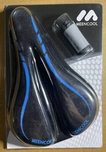 Meencool 11.6 in x 7 in Black Gel Bike Seat Cover Non-Slip Design - Picture 1 of 8