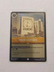 Disney Lorcana Archazia's Island - Kanine Krunchies - Common Foil #43/204 - Bild 1 von 2