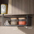 (M Black)Under Shelf Storage Basket Multipurpose All Metal Under Shelf Wire FT