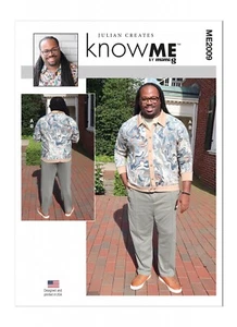 Know Me SEWING PATTERN ME2009 Men's Knit Trousers & Button-Up Top 34-42 Or 44-52 - Picture 1 of 5