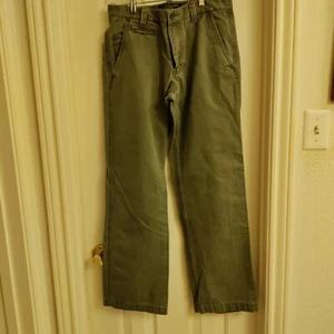Boys Old Navy Surplus Army Green Khaki Pants Size 29/30 - Picture 1 of 4