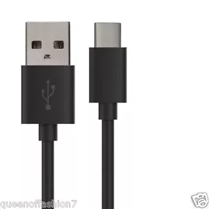 1M x Black USB-C Cable w USB-A(2.0) for Galaxy S10/10+10e/S9/S9+Note9 - Picture 1 of 1