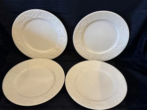 Mikasa Studio Nova #EA902 Woodland Dinner Plates Set of Four (4) Embossed Rim - Picture 1 of 4