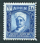 Aden Qu'aiti 1942-46 1A Sg3 Mh Fg Sultan Sir Saleh Bin Ghalib Al-Qu'aiti #B02
