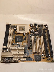 Rare Super Socket 7 ASK AGP100 Motherboard (ALi ALADDiN V) AGP, ISA, PCI + BONUS - Picture 1 of 13