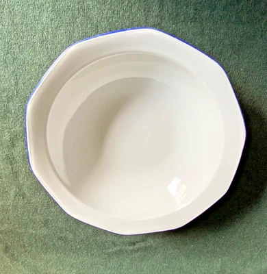 Winterling Marktleuthen Bavaria - Schüssel Ø 24 cm, Höhe 6 cm, weiß, blauer Rand - Bild 1 von 4